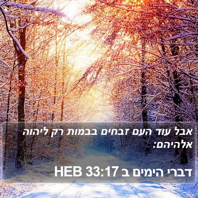 דברי הימים ב 33:17 HEB Bible Verse Image