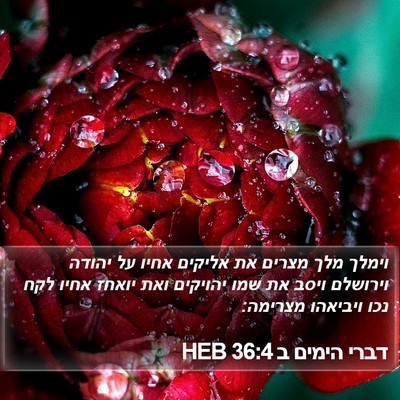 דברי הימים ב 36:4 HEB Bible Verse Image