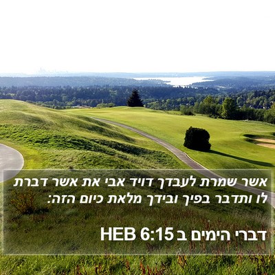 דברי הימים ב 6:15 HEB Bible Verse Image
