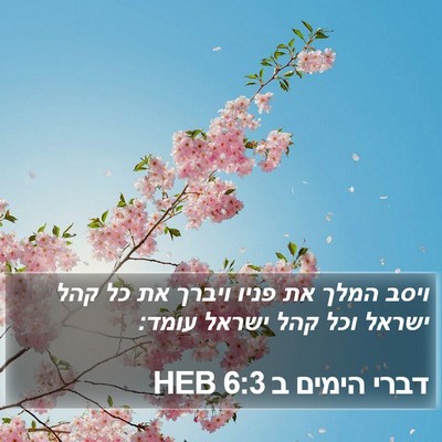 דברי הימים ב 6:3 HEB Bible Verse Image