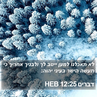 דברים 12:25 HEB Bible Verse Image