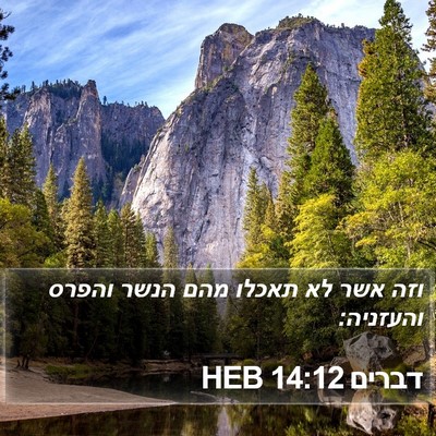 דברים 14:12 HEB Bible Verse Image