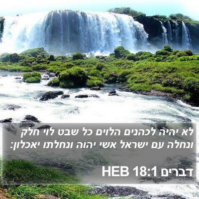 דברים 18:1 HEB Bible Verse Image