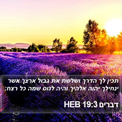 דברים 19:3 HEB Bible Verse Image
