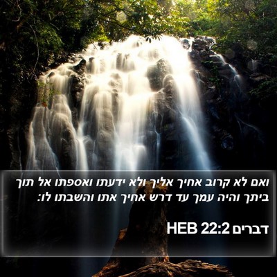 דברים 22:2 HEB Bible Verse Image