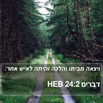 דברים 24:2 HEB Bible Verse Image
