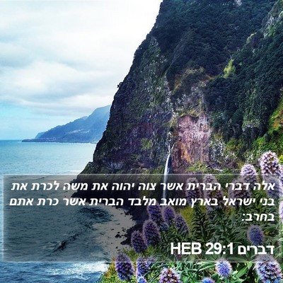 דברים 29:1 HEB Bible Verse Image