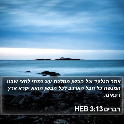 דברים 3:13 HEB Bible Verse Image