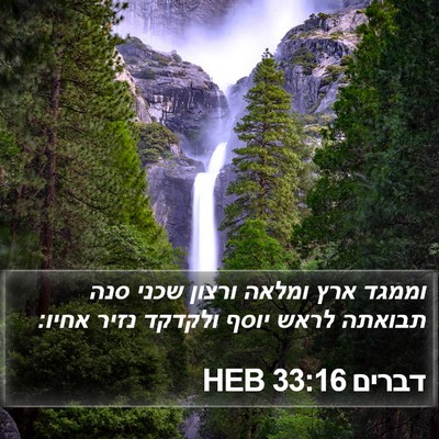 דברים 33:16 HEB Bible Verse Image