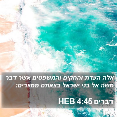דברים 4:45 HEB Bible Verse Image
