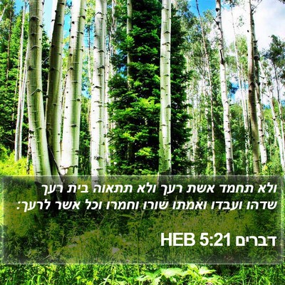 דברים 5:21 HEB Bible Verse Image