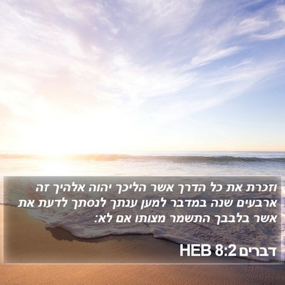 דברים 8:2 HEB Bible Verse Image