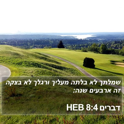 דברים 8:4 HEB Bible Verse Image