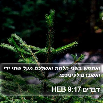 דברים 9:17 HEB Bible Verse Image