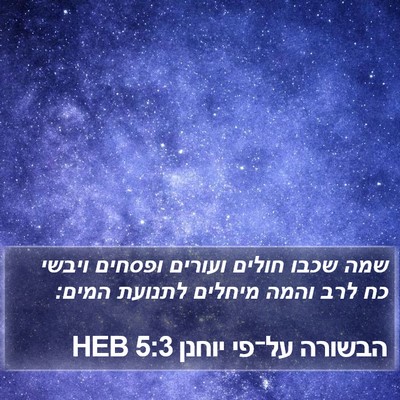 הבשורה על־פי יוחנן 5:3 HEB Bible Verse Image