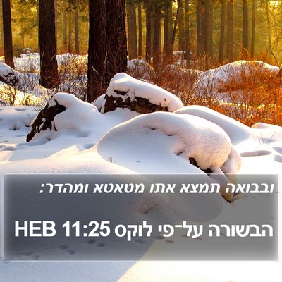 הבשורה על־פי לוקס 11:25 HEB Bible Verse Image