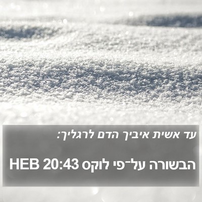 הבשורה על־פי לוקס 20:43 HEB Bible Verse Image