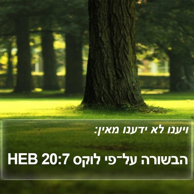 הבשורה על־פי לוקס 20:7 HEB Bible Verse Image