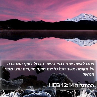 ההתגלות 12:14 HEB Bible Verse Image
