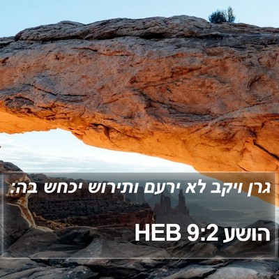 הושע 9:2 HEB Bible Verse Image