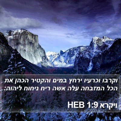 ויקרא 1:9 HEB Bible Verse Image