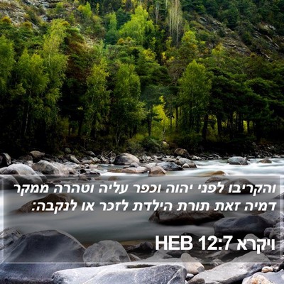 ויקרא 12:7 HEB Bible Verse Image