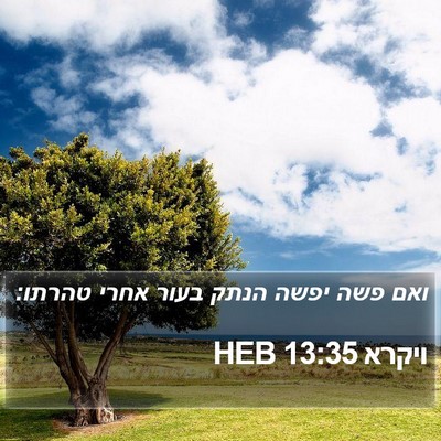 ויקרא 13:35 HEB Bible Verse Image