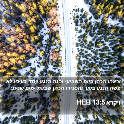 ויקרא 13:5 HEB Bible Verse Image