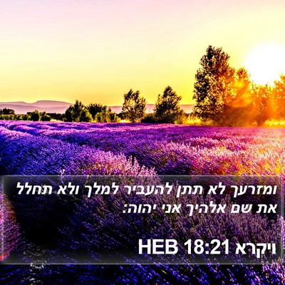 ויקרא 18:21 HEB Bible Verse Image
