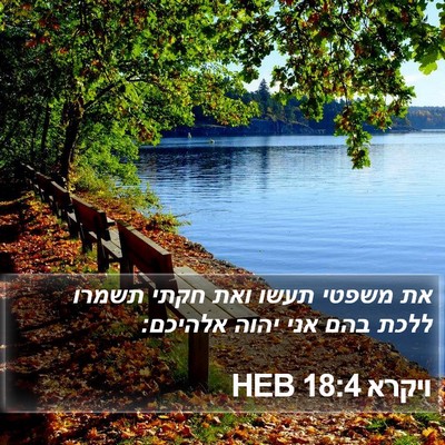 ויקרא 18:4 HEB Bible Verse Image