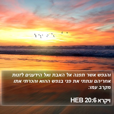 ויקרא 20:6 HEB Bible Verse Image