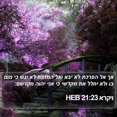 ויקרא 21:23 HEB Bible Verse Image