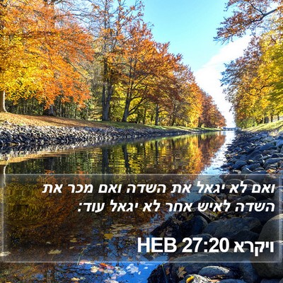 ויקרא 27:20 HEB Bible Verse Image