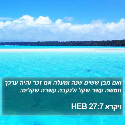ויקרא 27:7 HEB Bible Verse Image