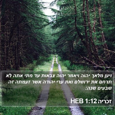 זכריה 1:12 HEB Bible Verse Image