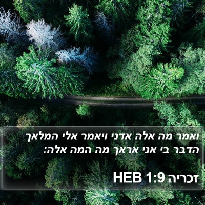 זכריה 1:9 HEB Bible Verse Image