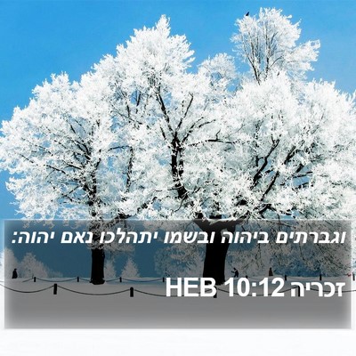 זכריה 10:12 HEB Bible Verse Image