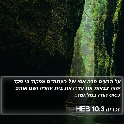 זכריה 10:3 HEB Bible Verse Image