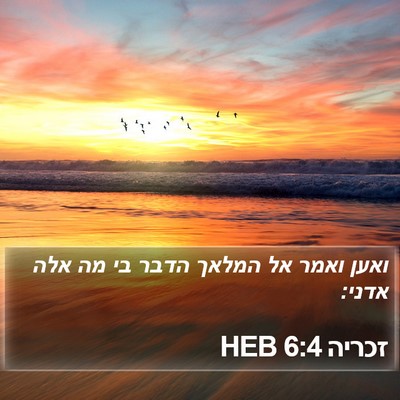 זכריה 6:4 HEB Bible Verse Image