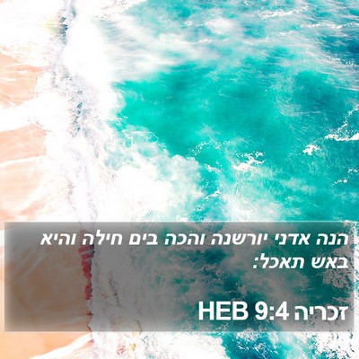 זכריה 9:4 HEB Bible Verse Image