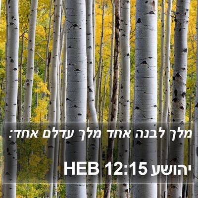 יהושע 12:15 HEB Bible Verse Image