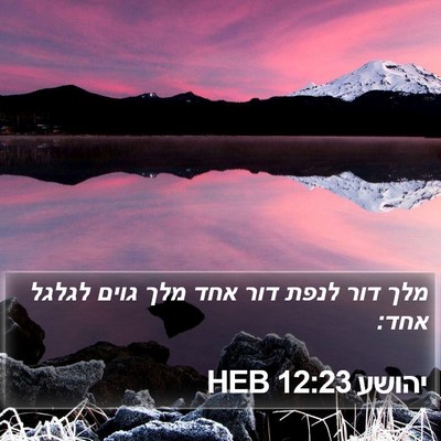 יהושע 12:23 HEB Bible Verse Image