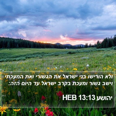 יהושע 13:13 HEB Bible Verse Image