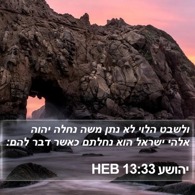 יהושע 13:33 HEB Bible Verse Image