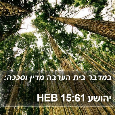 יהושע 15:61 HEB Bible Verse Image