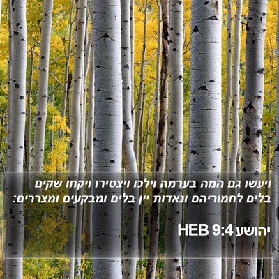 יהושע 9:4 HEB Bible Verse Image