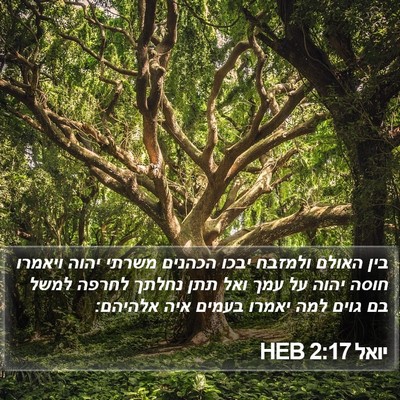 יואל 2:17 HEB Bible Verse Image
