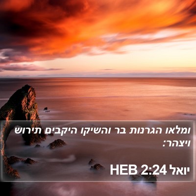 יואל 2:24 HEB Bible Verse Image