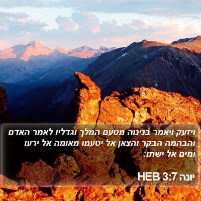 יונה 3:7 HEB Bible Verse Image