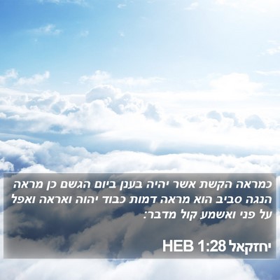 יחזקאל 1:28 HEB Bible Verse Image